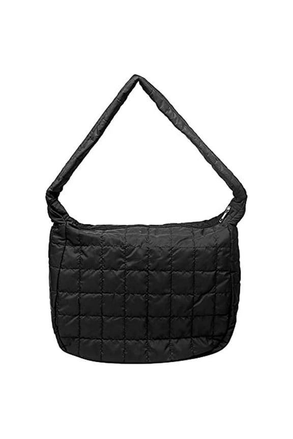 Stylish Quilted Down Shoulder Bag Crossbody Handbag for Womens Fall/Winter Essentials