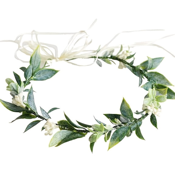 Firefly Hope Succulent Leaf Headband Festival Halo Wedding Hair Wreath PhotographyE