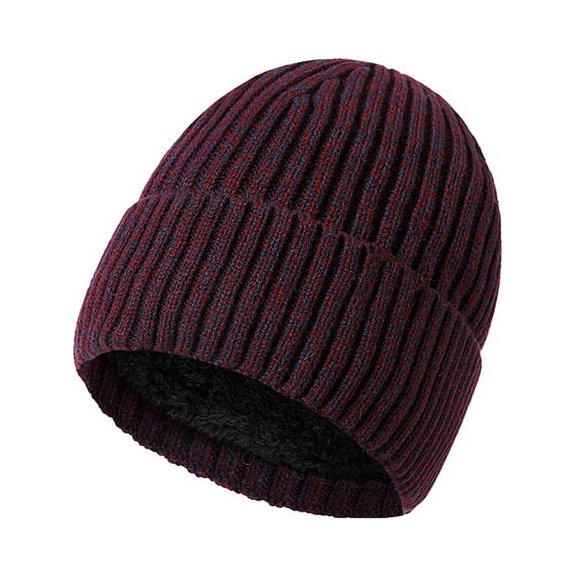 Firefly Hope Thick Warm Winter Hats for Women Knit Beanie Hat Skull Cap Beanies for Men Women-Dark Red