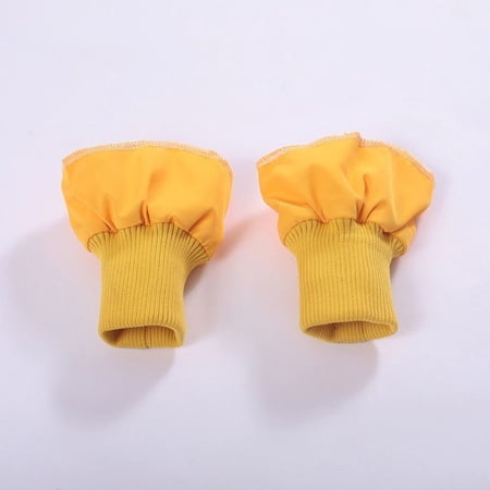 Firefly Hope Thickened Windproof Elastic Ribbed Cuff Fabric, Stretch Coarse Thread Sewing Material for DIY Handmade Garments, Down Jacket Cuff Covers & Sleeve Refurbishment, Yellow