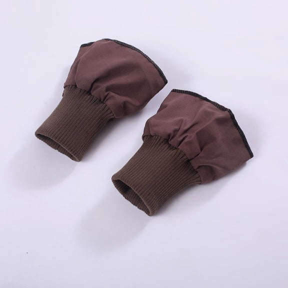Firefly Hope Thickened Windproof Elastic Ribbed Cuff Fabric, Stretch Coarse Thread Sewing Material for DIY Handmade Garments, Down Jacket Cuff Covers & Sleeve Refurbishment, Coffee