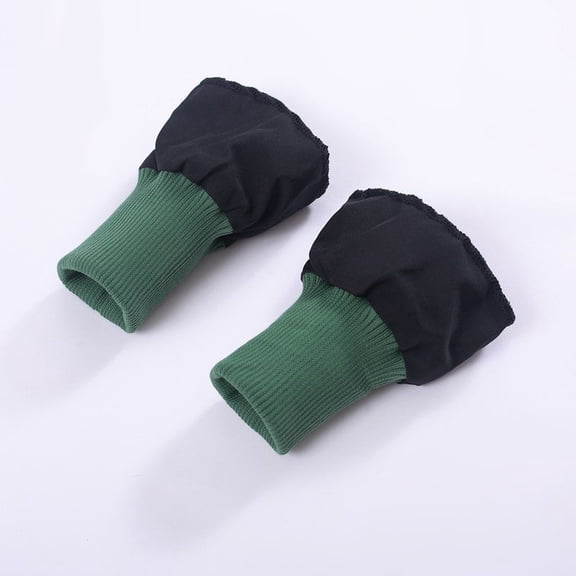 Firefly Hope Thickened Windproof Elastic Ribbed Cuff Fabric, Stretch Coarse Thread Sewing Material for DIY Handmade Garments, Down Jacket Cuff Covers & Sleeve Refurbishment, Dark Green