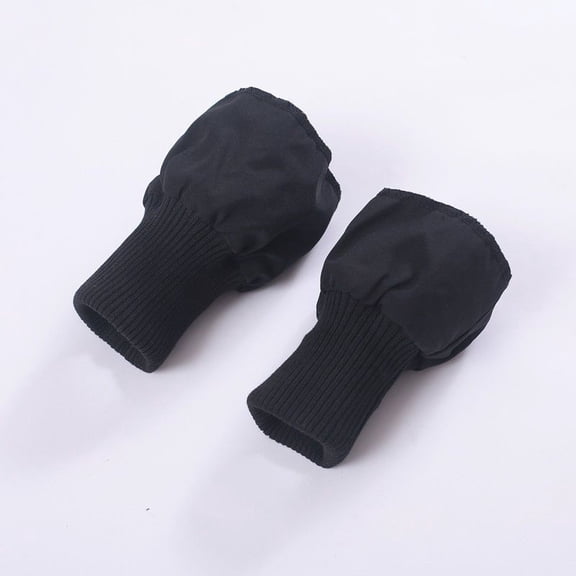 Firefly Hope Thickened Windproof Elastic Ribbed Cuff Fabric, Stretch Coarse Thread Sewing Material for DIY Handmade Garments, Down Jacket Cuff Covers & Sleeve Refurbishment, Black