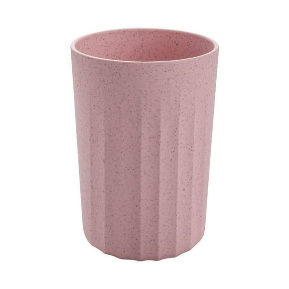 Firefly Hope Unbreakable Wheat Straw Plastic Cups, Reusable Stackable Water Tumblers ,Eco-Friendly Drinking Cups with Dishwasher Safe Design(4 Pcs Pink)