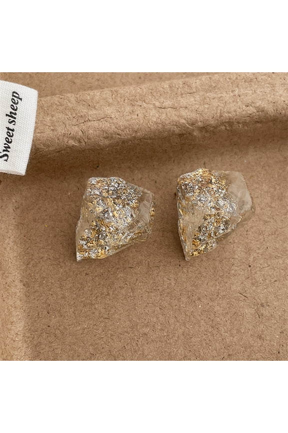 Vintage Minimalist Multicolor Acrylic Geometric Earrings, 80s Retro Party Costume Fashion Accessory Jewelry for Women, Style E, Beige