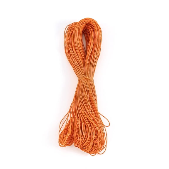 Firefly Hope Waxed Polyester Bracelet String Cord, Premium Wax Thread for DIY Jewelry, Bracelet and Necklace Making, Orange
