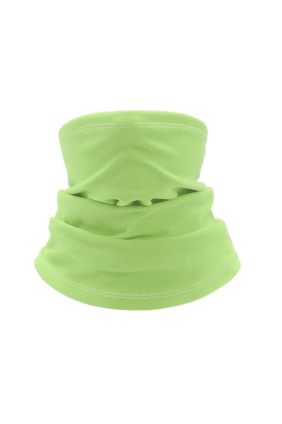 Winter Neck Gaiter Warmer for Cold Weather Skiing Cycling Outdoor Sports-Adult version-Green