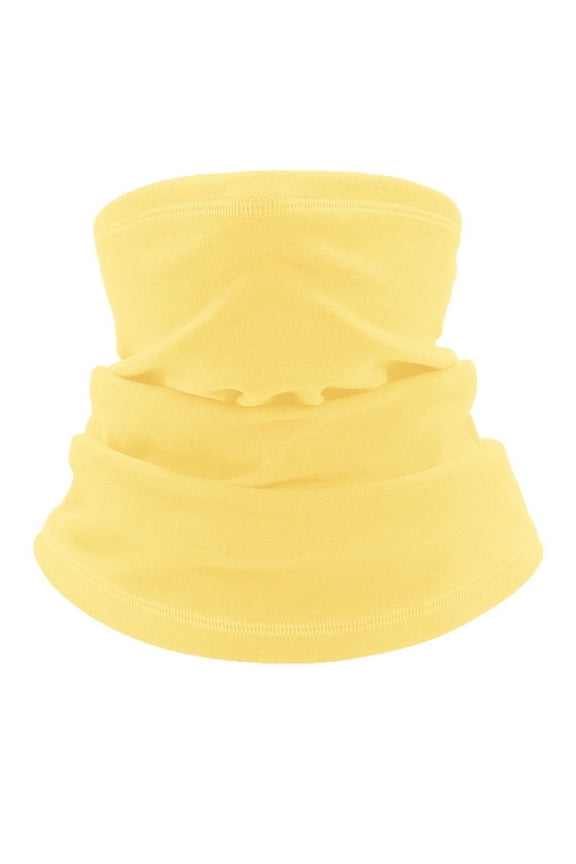 Winter Neck Gaiter Warmer for Cold Weather Skiing Cycling Outdoor Sports-Adult version-Yellow