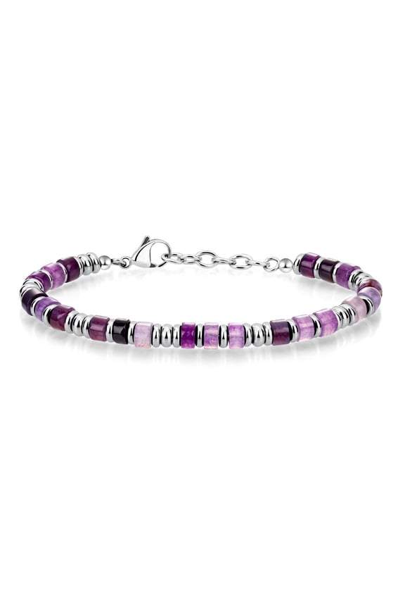 Women's Beaded Bracelets, Bohemian Style Trendy Jewelry, Elegant Ornament Gifts for Lovers, Mom and Friends, Purple