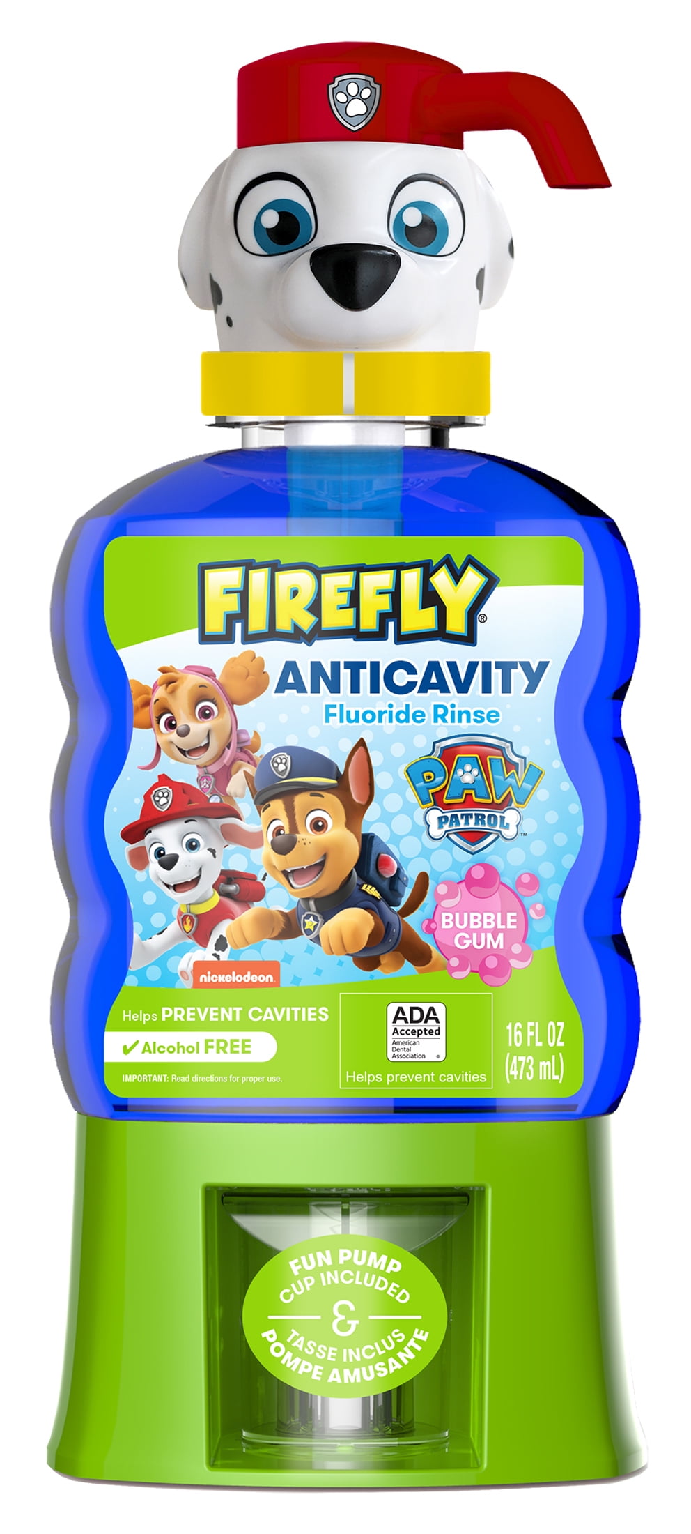 Firefly Kids Anticavity Fluoride Rinse, Paw Patrol, Alcohol Free
