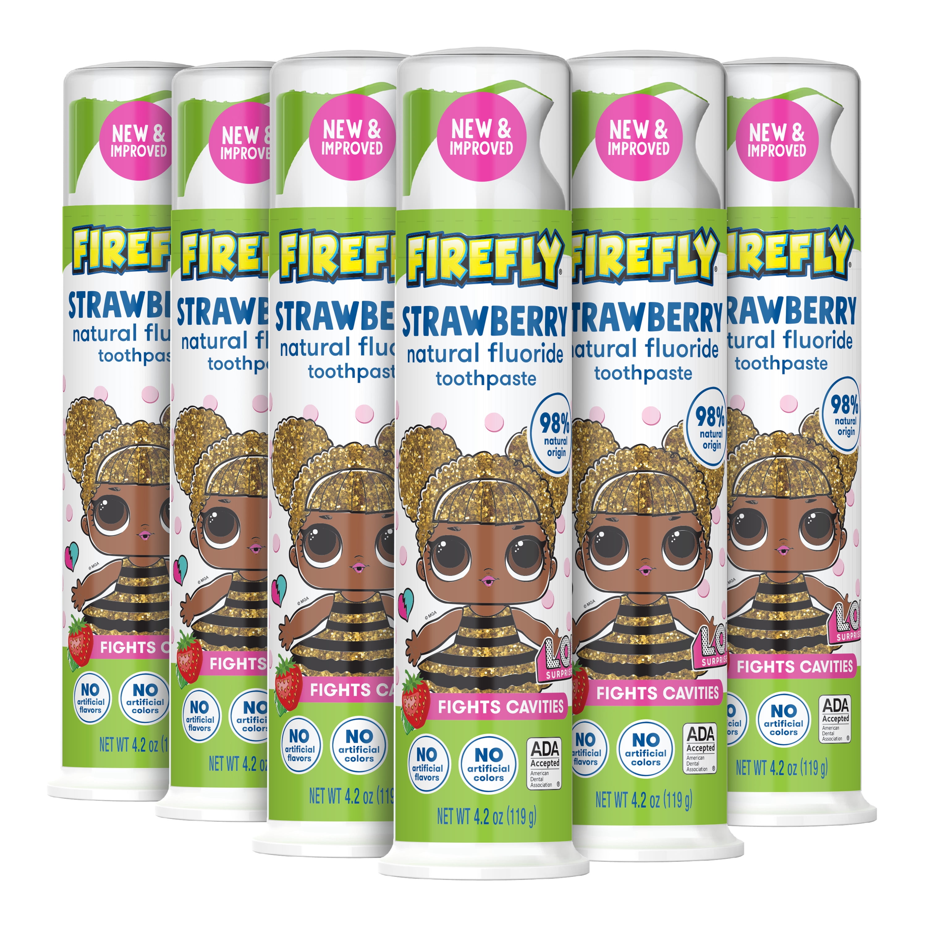 Firefly Kids L.O.L. SURPRISE! AntiCavity Natural Fluoride Toothpaste