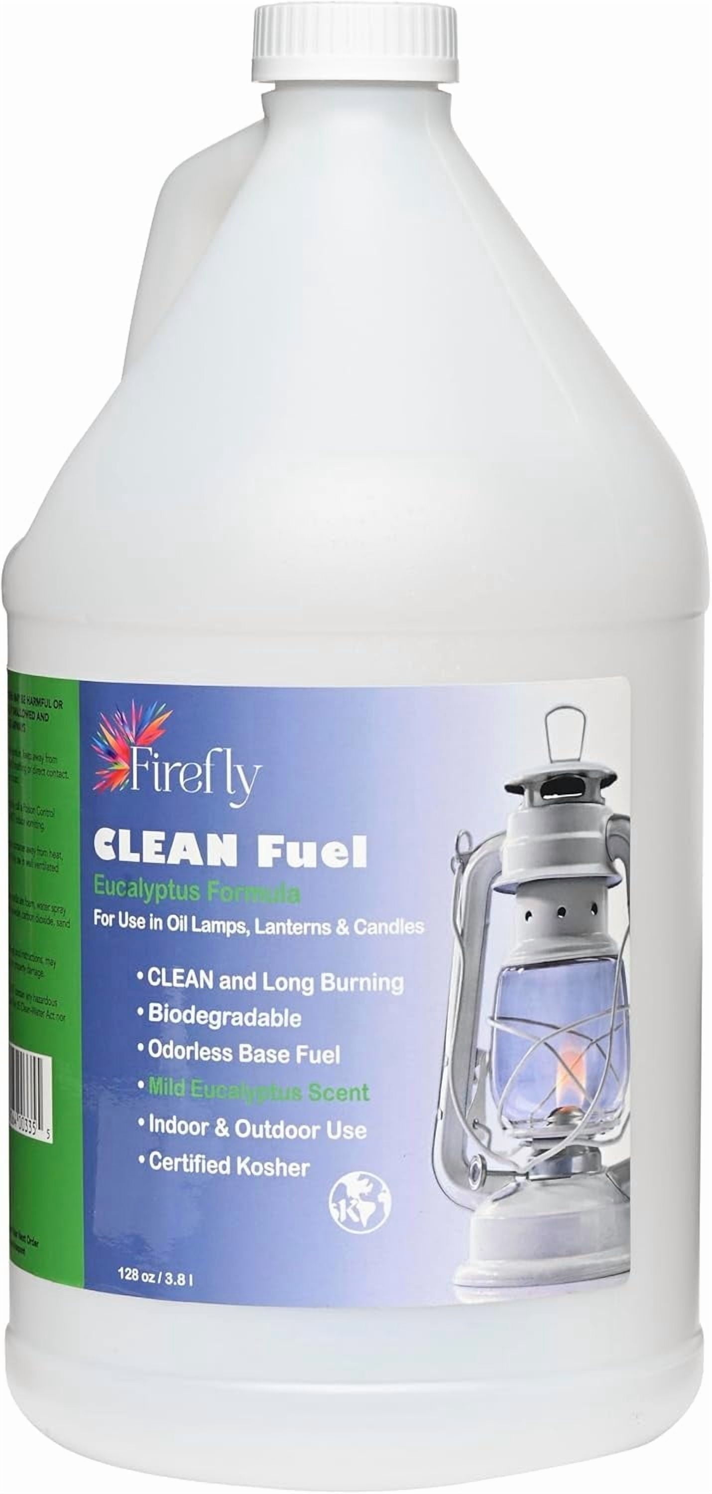 Firefly Fuel Eucalyptus Clean Fuel Lamp Oil - Smokeless and Odorless - 1 gal