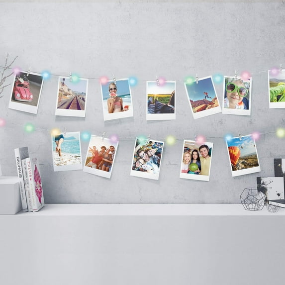 Firefly LED Mini Clip String Lights, 24 Color Changing LED Lights,10ft,Battery Operated for Photos/Home Décor/Indoor/Outdoor/Party/Christmas Decoration/Birthday/Wedding/Festival (Multicolor)