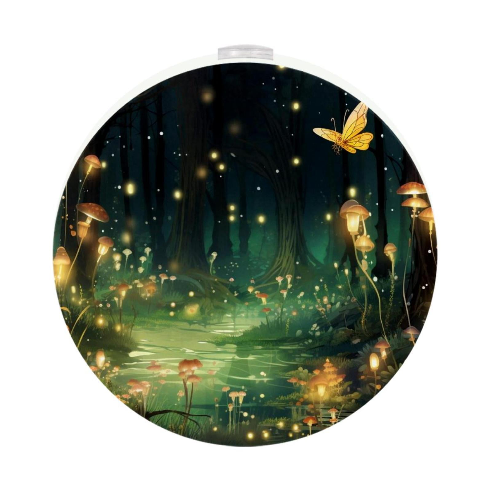 Firefly Led Round Night Light-2pcs Set, Battery Powered Mini Portable ...