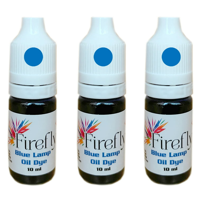 Firefly Liquid Candle Dye, Blue, Use in Paraffin Lamp Oil