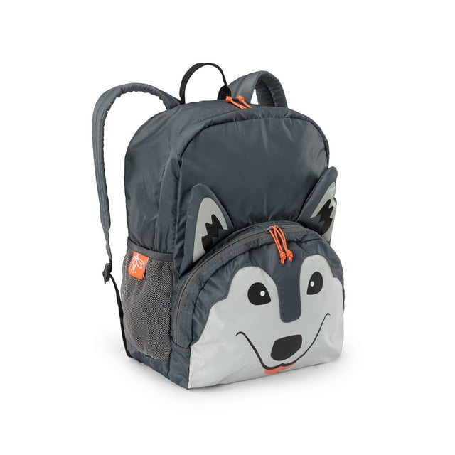 Firefly! Outdoor Gear Aspen the Wolf Kid's Backpack Gray, Unisex