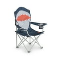 thumbnail image 1 of Firefly! Outdoor Gear Finn the Shark Kid's Camping Chair - Navy/Orange/Gray Color, 1 of 13