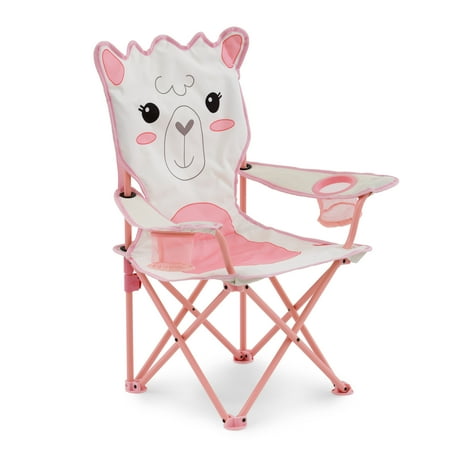 Firefly! Outdoor Gear Izzie the Llama Kid's Camping Chair - Pink/White Color