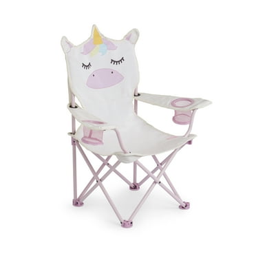 Firefly! Outdoor Gear Sparkle the Unicorn Kid's Camping Chair - Pink/Off-White Color