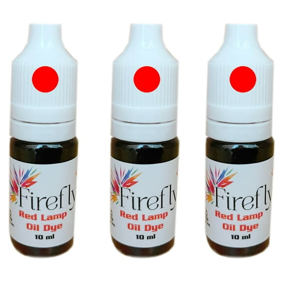 Firefly Red Liquid Candle Dye Lamp Oil, 10 ml (3 Count)