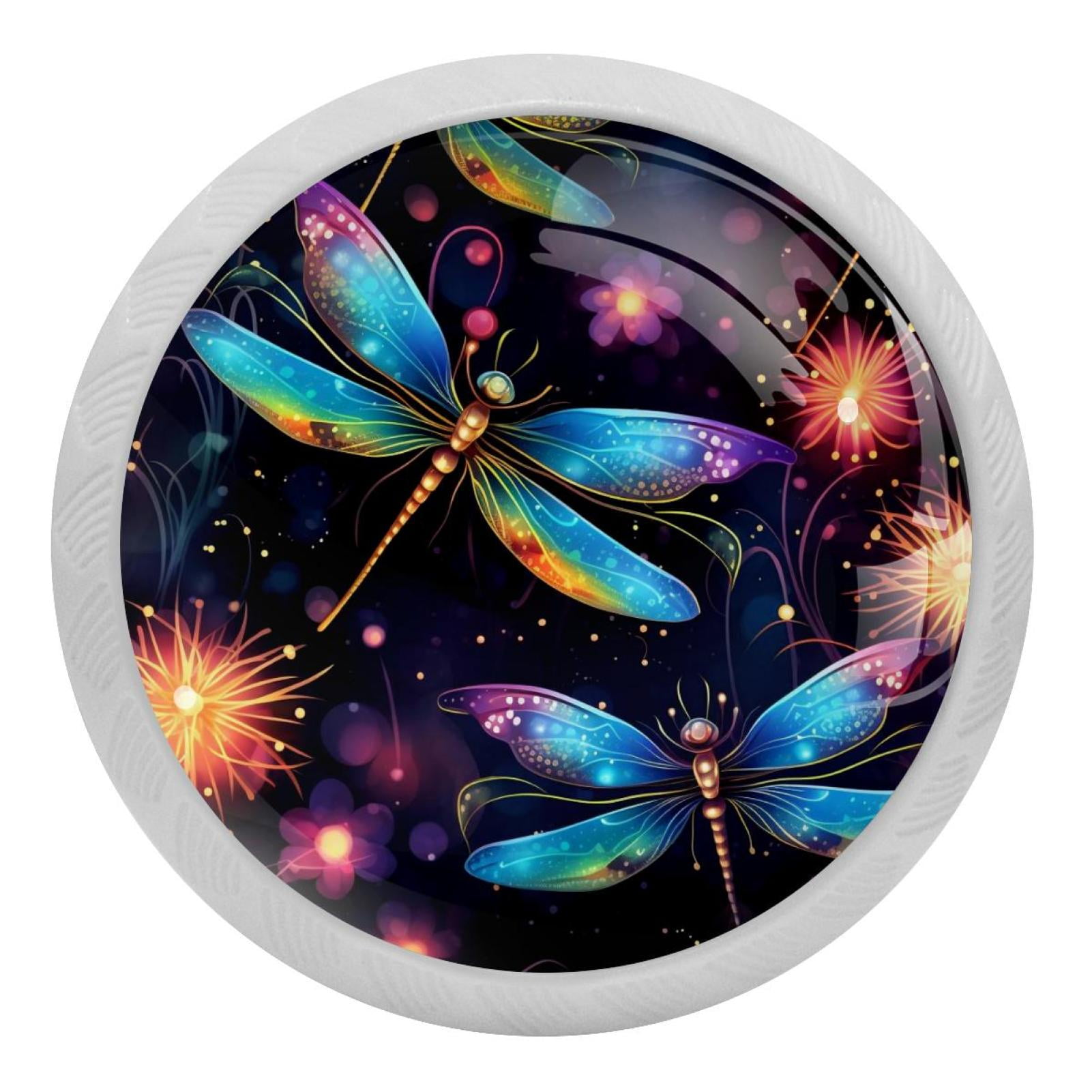 Firefly Round Glow-in-the-Dark Cabinet Knobs: Fluorescent Drawer Pulls ...