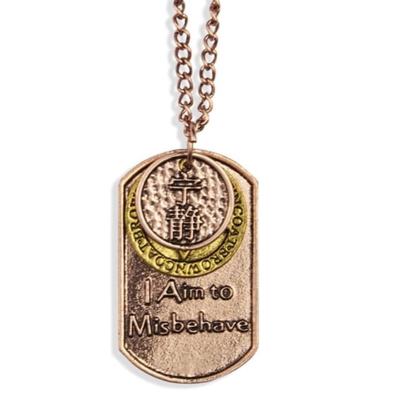 Firefly Serenity I Am To Misbehave Dog Tag Metal Pendant Necklace