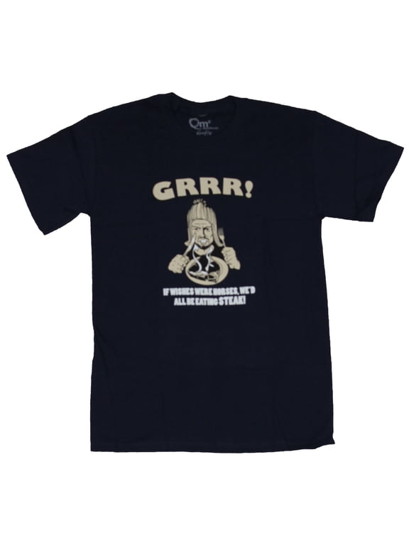 Firefly Serenity Mens T-Shirt - GRRR! I Wishes Were Horses We'd BE Eating Steaks (2X-Large)