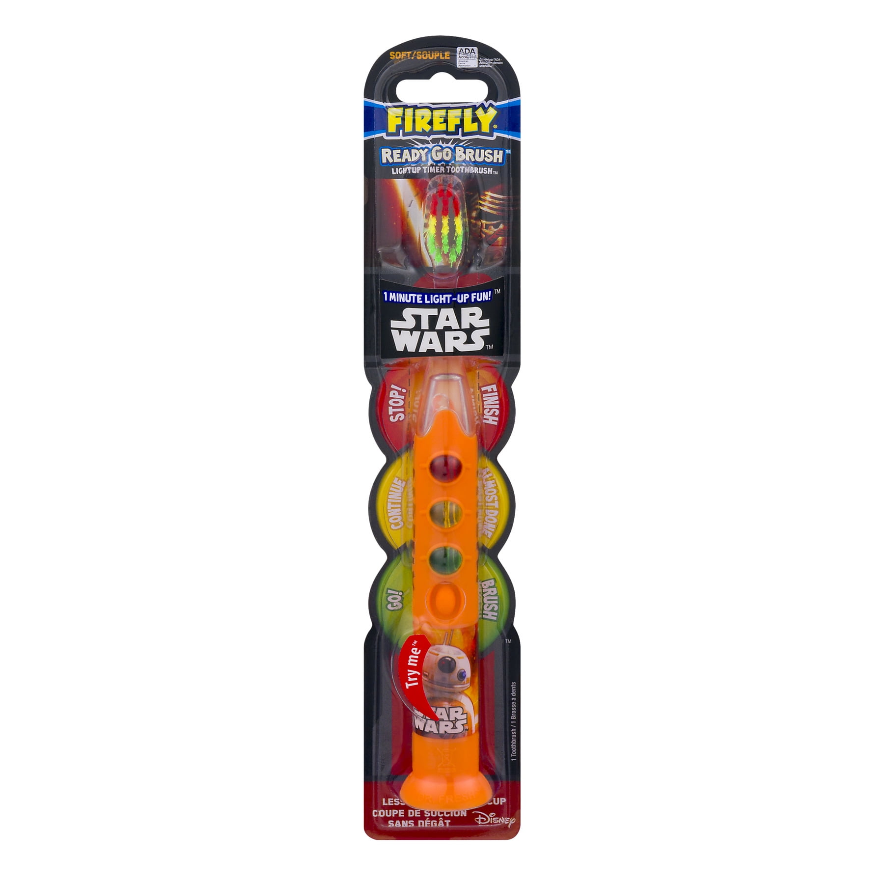 Firefly Star Wars Ready Go Brush Light Up Soft Toothbrush, 1 ct