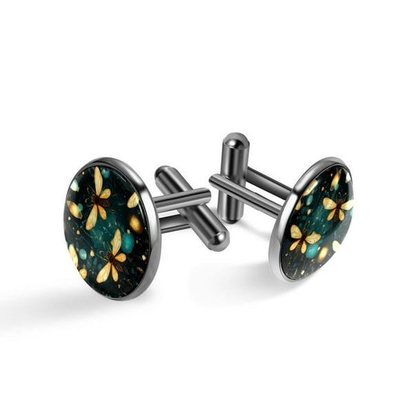 Firefly Stylish Cufflink Set for Business Attire, Made of Stainless Steel, for Formal Events with Shirt Cufflinks
