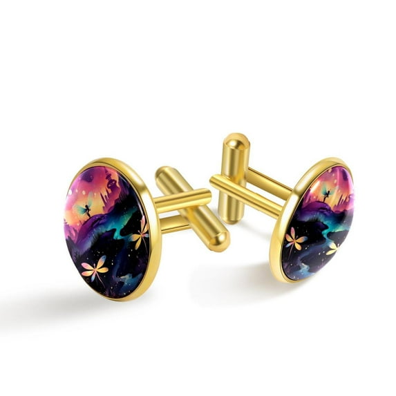 Firefly Stylish Mens Cufflink for Formal Attire, Made of Stainless Steel, Ideal for Corporate Events