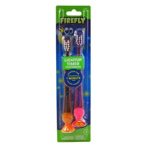 Firefly Toothbrush With Light Up Timer 1 Min Soft 2-Count (Pack of 3)