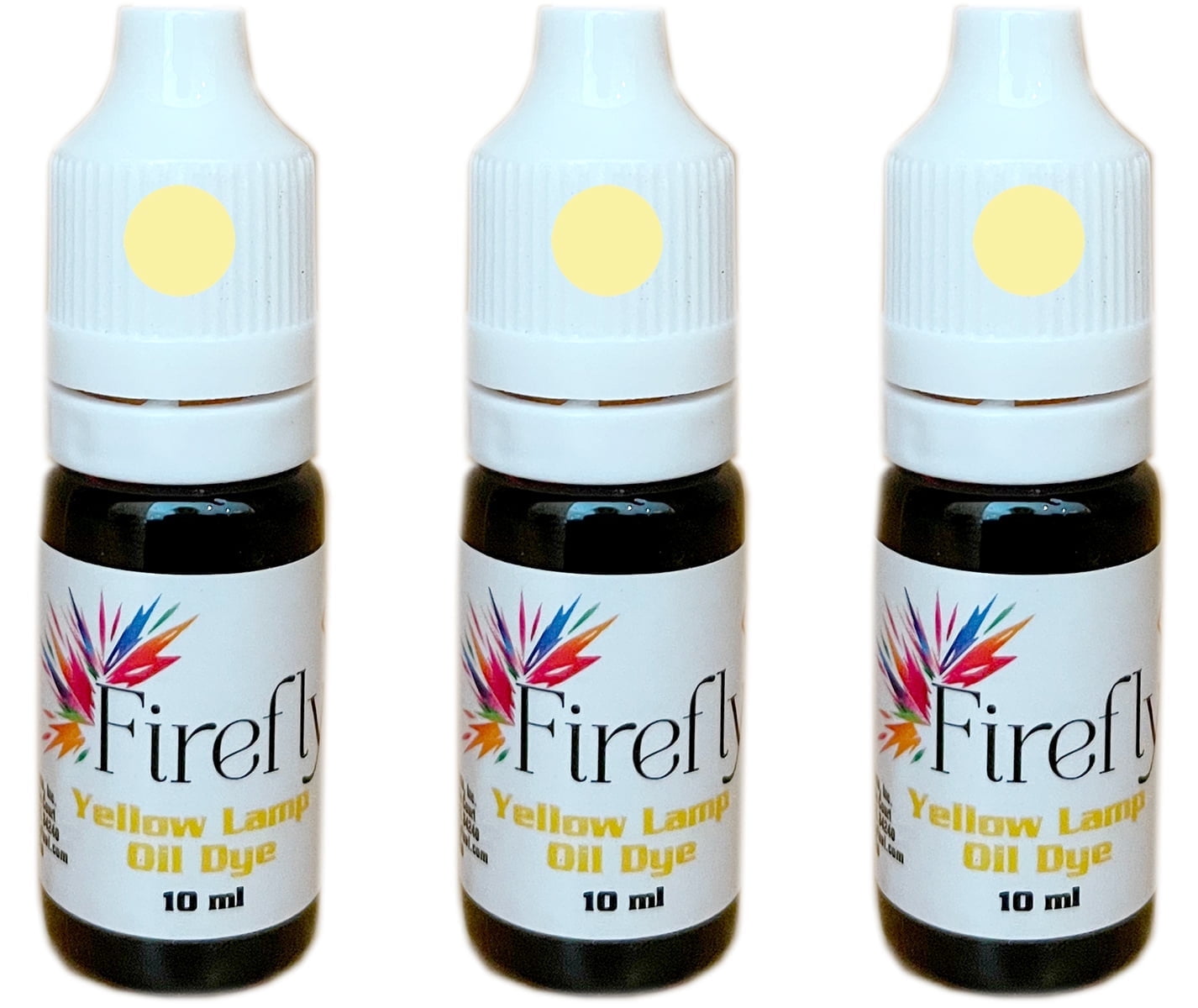 Firefly Yellow Liquid Candle Dye Lamp Oil, 10 ml (3 Count)