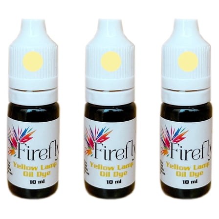 Firefly Yellow Liquid Candle Dye Lamp Oil, 10 ml (3 Count)