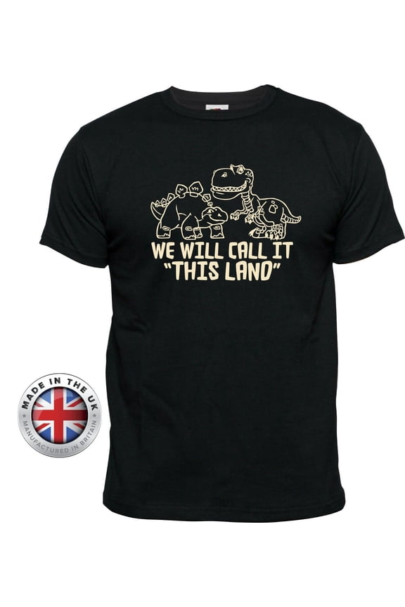 Firefly tshirt Serenity dinosaur 'OUR LAND' black T shirt. Unisex+ladies fit