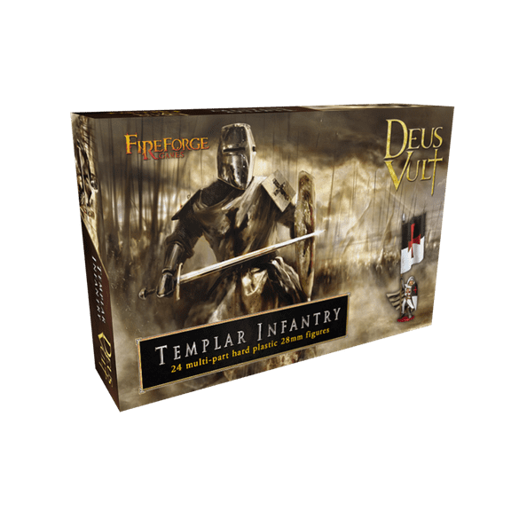 Fireforge Games Deus Vult Templar Infantry - 24 multi-part 28mm figures