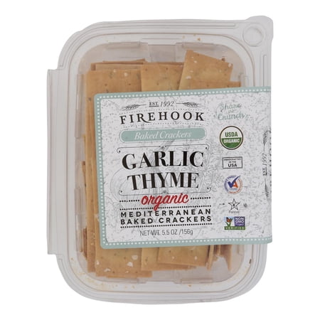 Firehook - Crackers Garlic Thyme - Case of 8-5.5 OZ