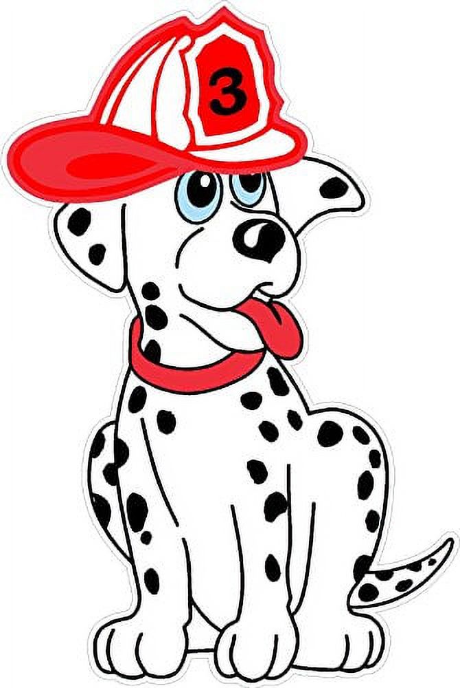 Firehouse Dalmatian Dog Wall Decal Kids Children's Room Peel Stick