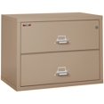 thumbnail image 1 of Fireking 2 Drawer 38" wide Classic Lateral fireproof File Cabinet-Taupe, 1 of 1