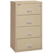 Fireking 4 Drawer 31" wide Classic Lateral fireproof File Cabinet-Parchment