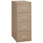 Fireking 4 Drawer Letter 31 D Classic Vertical fireproof File Cabinet-Taupe
