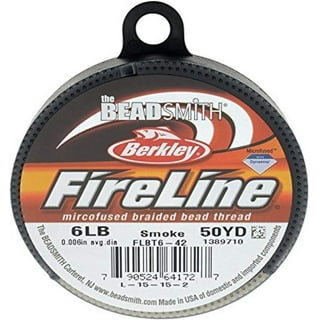 The Beadsmith Fireline 3 pk Braided Bead Threads 15 yds Smoke