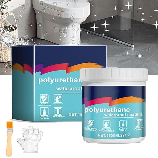 Firelye Polyurethane Waterproof Coating, Revestimiento Impermeable De Poliuretano, Waterborne Polyurethane Waterproof Leak Repair Coating, Sealant Concrete Exterior Roof Wall,1