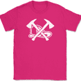 thumbnail image 1 of Fireman Axe T-Shirt Firefighter Job Related Support The Red Graphic Tee - Pink, 4XL, 1 of 1