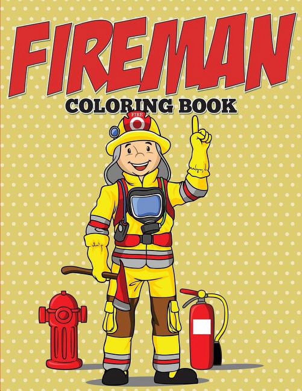 Fireman Coloring Book (Paperback)