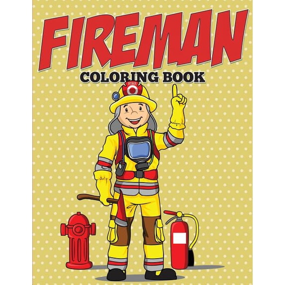Fireman Coloring Book (Paperback)