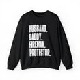 thumbnail image 1 of Fireman Dad Fathers Day Birthday Ideas Sweatshirt, Gifts, Crewneck, 1 of 4