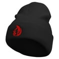 thumbnail image 1 of Fireman Embroidered 12 Inch Long Knitted Beanie - Black OSFM, 1 of 5