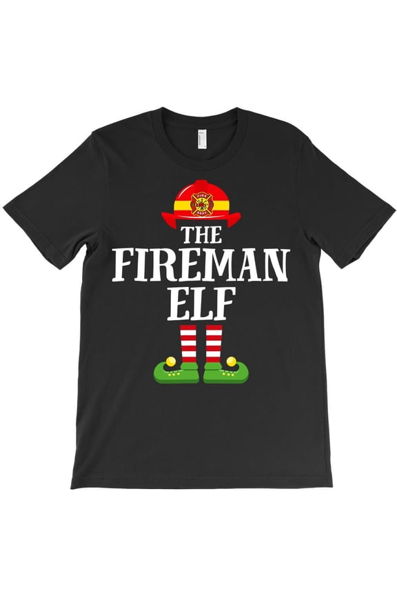 Fireman Fairy Funny Family Matching Christmas Group Fairy Pajama Gift Graphic - Durable Stitching, H22390 T-Shirt, for Men and Women, Up to Size 5XL