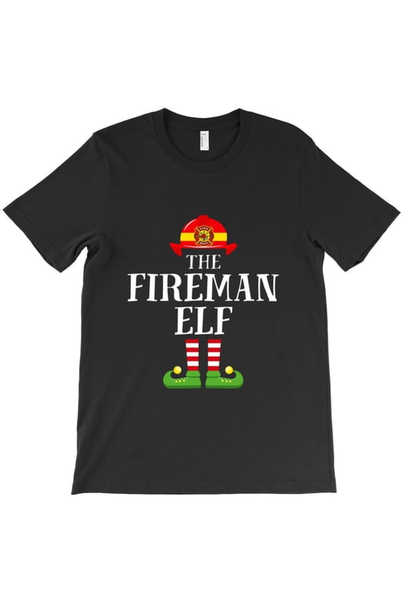 Fireman Fairy Funny Family Matching Christmas Group Fairy Pajama Gift Graphic T-Shirt - USA Printed G5239, Up to 5XL