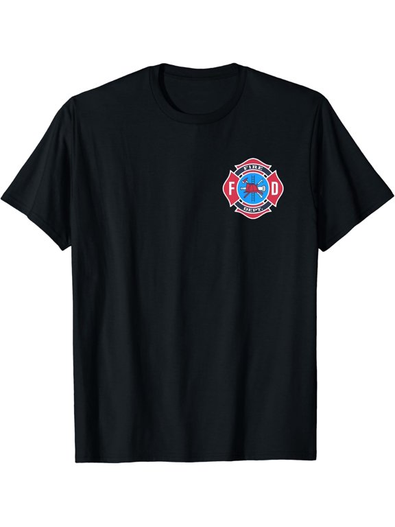 Fireman Fire Department Logo Design T-Shirt